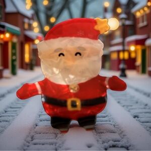 Festive Santa Claus hair clip NEW